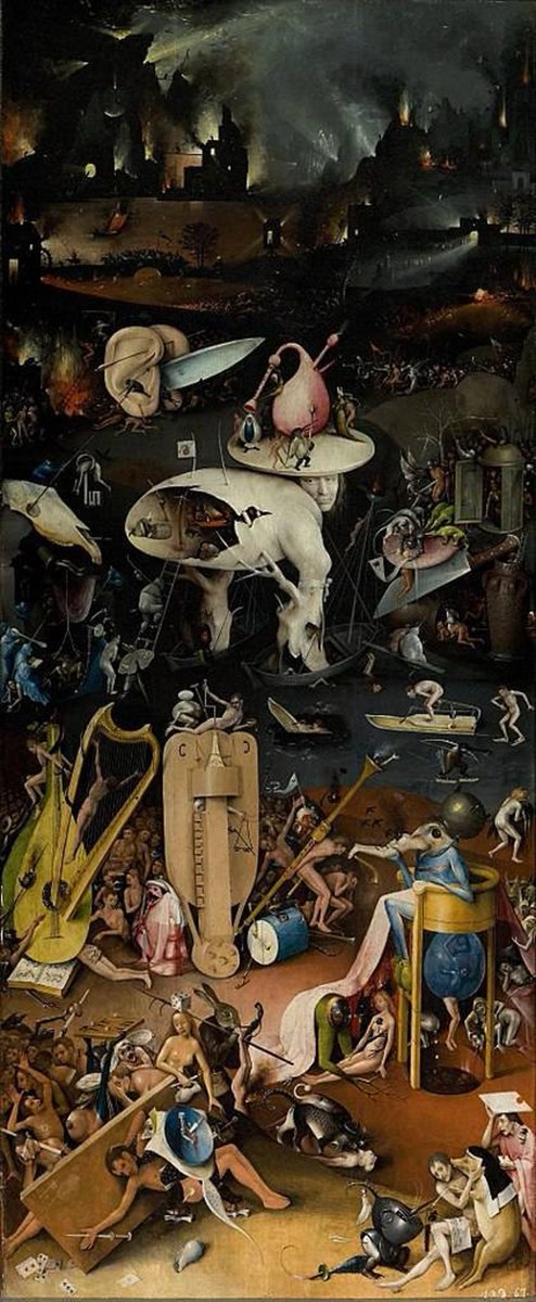This attempt to convey terror with cubism simply doesn’t land with me. It comes off as inappropriately childish given the subject matter. It’s no comparison to the emotional impact of say Bosch or Goya.