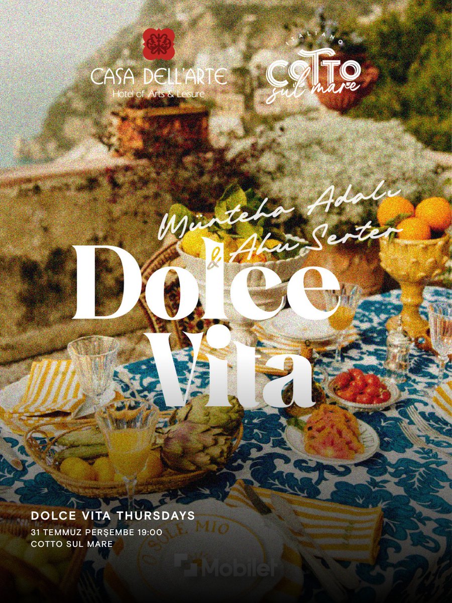 Her Perşembe akşamı, Bodrum’da good food, real people, great stories mottosuyla bir araya geliyoruz. ☀️ 🏖️

Bu etkinlik kaçmaz diyorsan Mobilet’te yerin hazır! 🎫

#Mobilet #Etkinlik #Kültür #Sanat #Eğlence #Gastronomi #Bodrum #Yaz

mobilet.com/tr/event/dolce…