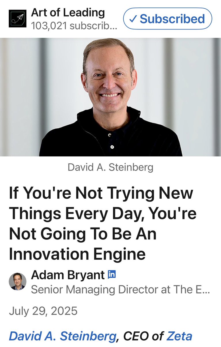 dsteinberg10000's tweet image. When I started out, I thought leadership meant having every answer.
Now I know: the best leaders don’t scale themselves—they scale others.
You don’t need to be the smartest in the room.  you need to build the smartest room, and you need to learn from your prior mistakes. 
Thanks…