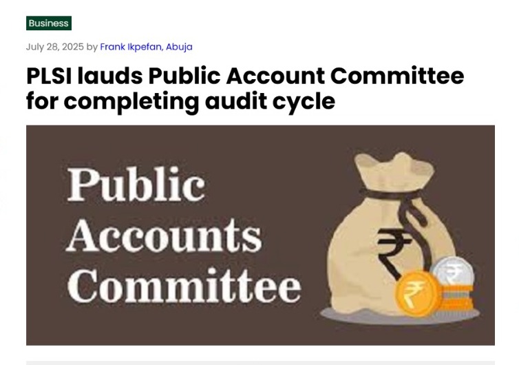 📰 NEW: PLSI applauds the recent audit oversight done by the <a href="/housepac_ng/">HousePAC_ng</a> and emphasizes accelerating the passage of the Federal Audit Bill to grant the @Oaugf the legal and financial autonomy needed to effectively deliver on its mandate.

READ HERE: thenationonlineng.net/plsi-lauds-pub…