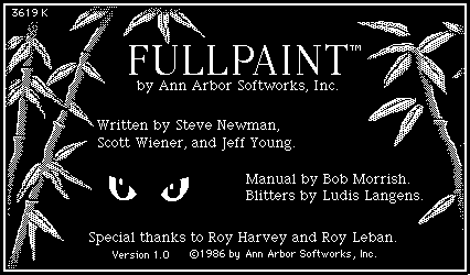 osoumen's tweet image. 当時MacPaintを知っていた私がマリオペイントに惹かれた点は、
色が使える
作曲が出来る
ゲームが出来る
で。でもマウスで絵が描ける楽しさを感じたのはMacPaintの方だったと思う。FullPaintという上位互換ソフトもあり実はそっちが先だったけど。パッケージの猫の目みたいなのが当時怖かった思い出。