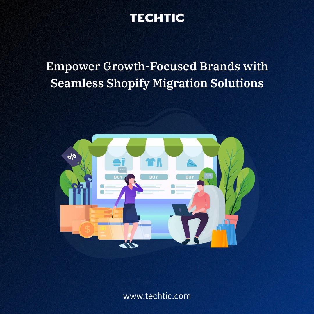 TechticSolution's tweet image. Seamless, future-ready Shopify migration solutions tailored to elevate your eCommerce growth.

Click to explore more:- techtic.com/shopify-develo…

#ShopifyMigration #DTCGrowth #eCommerceDevelopment #ShopifyPlus #ShopifySolutions #DigitalCommerce #ShopifyExperts #TechticSolutions