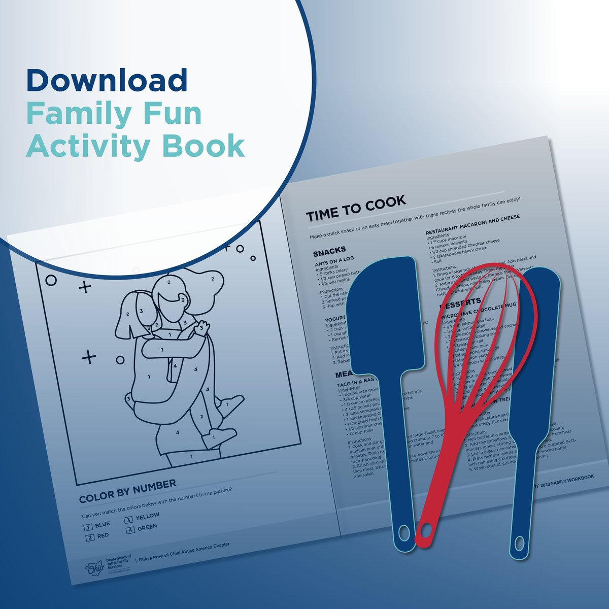 The first day of school is fast approaching, but there is still some free summer fun waiting for you and your kids. Download the OCTF Family Fun Activity Book today for games and recipes that the whole family can enjoy before the last days of summer. 
#summerfun