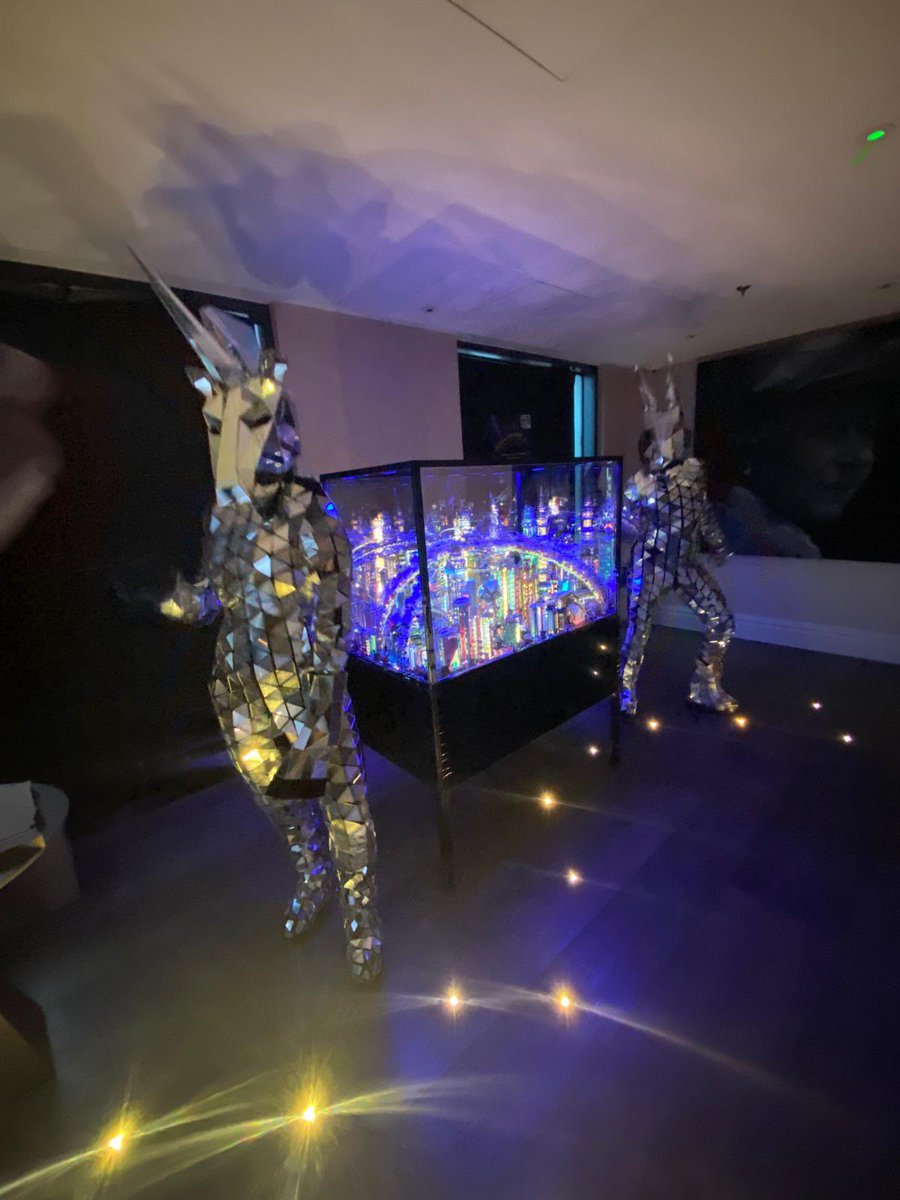 KrajewskiOk's tweet image. Showcasing Metropolis and Amalgamea at Ham Yard hotel Soho