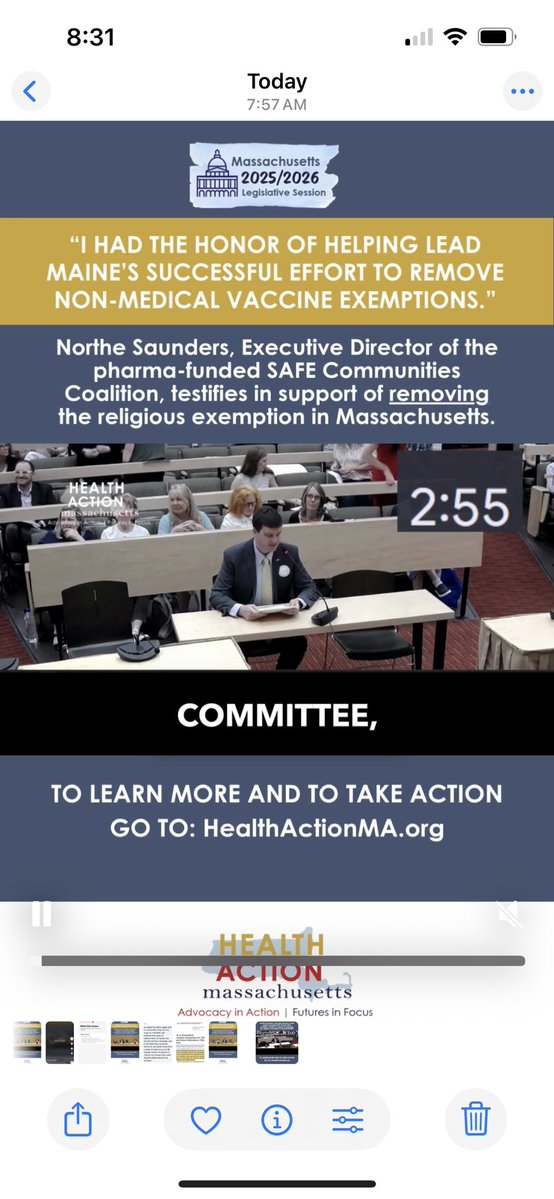 "I HAD THE HONOR OF HELPING LEAD MAINE'S SUCCESSFUL EFFORT TO REMOVE NON-MEDICAL VACCINE EXEMPTIONS."

Northe Saunders Executive Director of SAFE Communities Coalition is “honored”?

Honored to deny children access to an education?

Honored to bar special needs children their