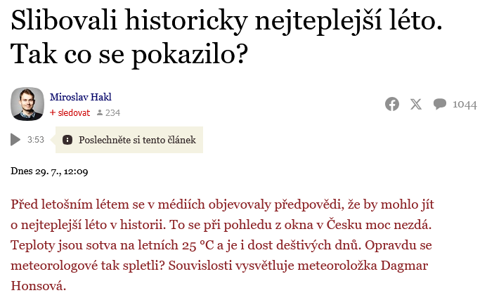 tvl, co to je tahle žurnalistika. zatím je nadprůměrné léto.