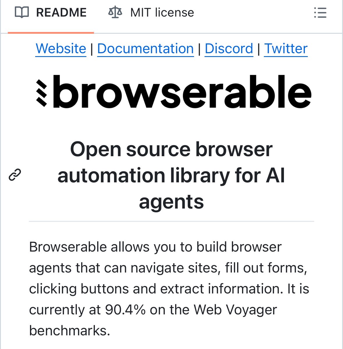 GithubProjects's tweet image. Open-source and self-hostable browser automation library for AI agents.