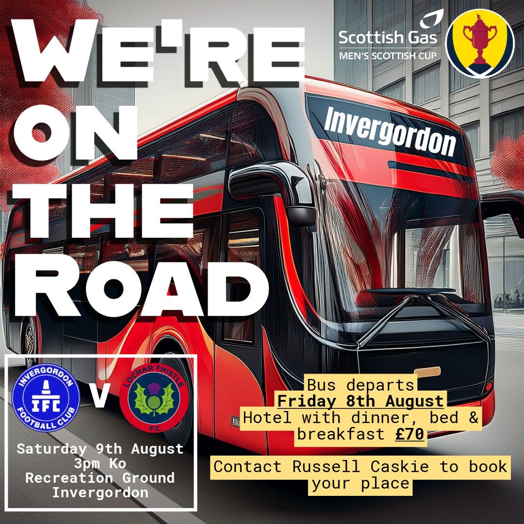 Lochar Thistle FC (@locharthistlefc) on Twitter photo 🏆We’re on the Road🏆
A trip to <a href="/InvergordonFC/">Invergordon FC</a> awaits as we venture into the <a href="/ScottishCup/">Scottish Gas Scottish Cup</a> for the very first time.
Looking forward to the experience.
🔴⚪️⚫️ 🏆We’re on the Road🏆
A trip to <a href="/InvergordonFC/">Invergordon FC</a> awaits as we venture into the <a href="/ScottishCup/">Scottish Gas Scottish Cup</a> for the very first time.
Looking forward to the experience.
🔴⚪️⚫️