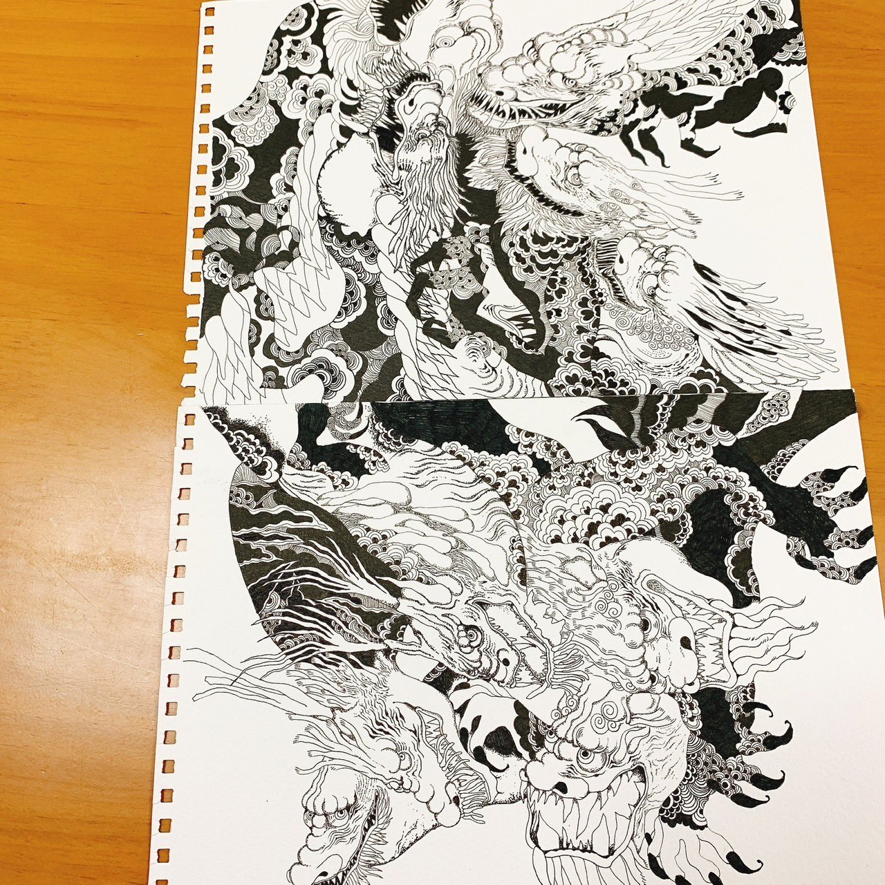 作者不詳　ペン画 Seven7678 on X: 