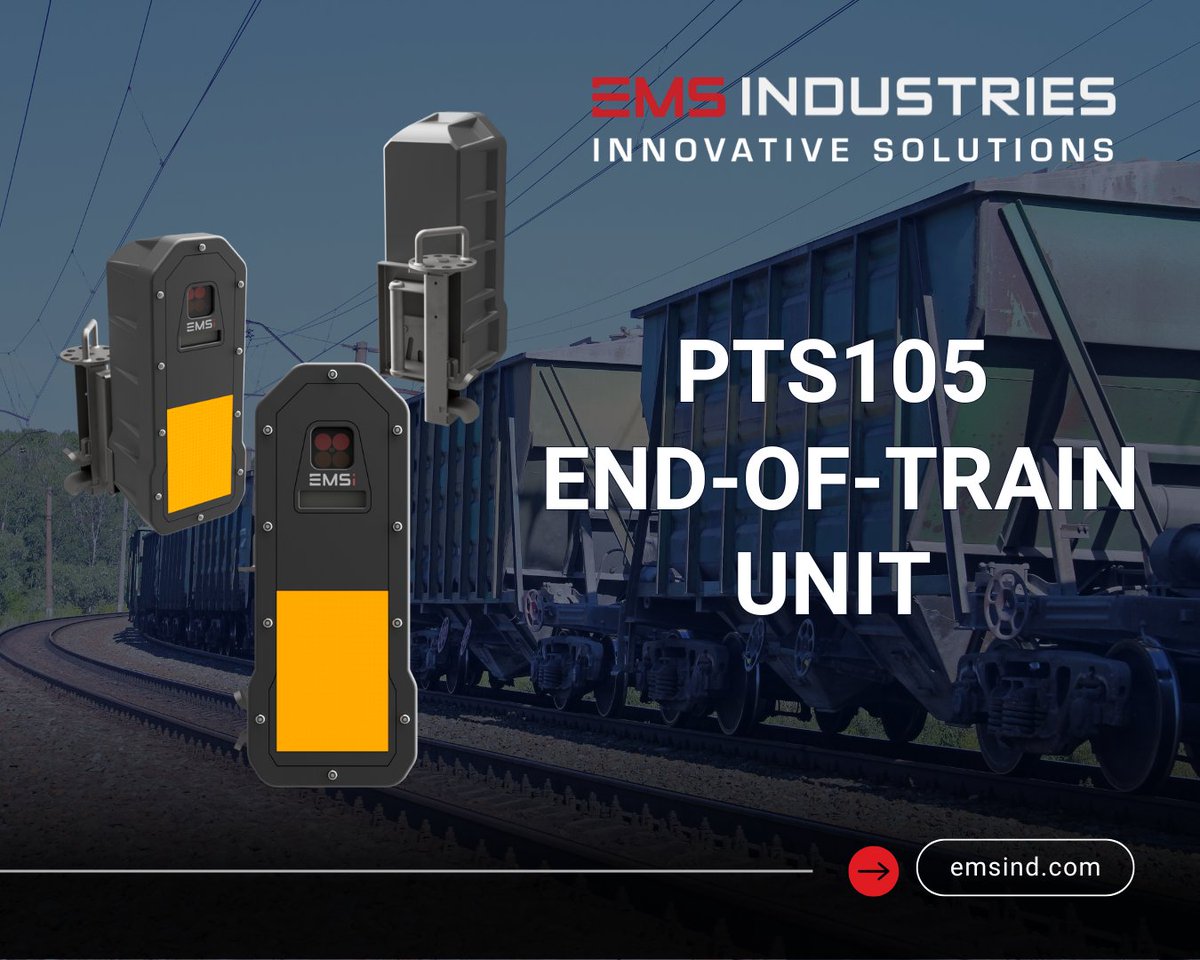 The new PTS105 from EMS Industries delivers improved safety, modular design, and reduced cost for freight rail. Lighter, smarter, and built for performance. 

Get the details here: railwaysafrica.com/news/efficienc…

#EMSIndustries #RailSafety #Railway #Wagon #Freight #FreightRail