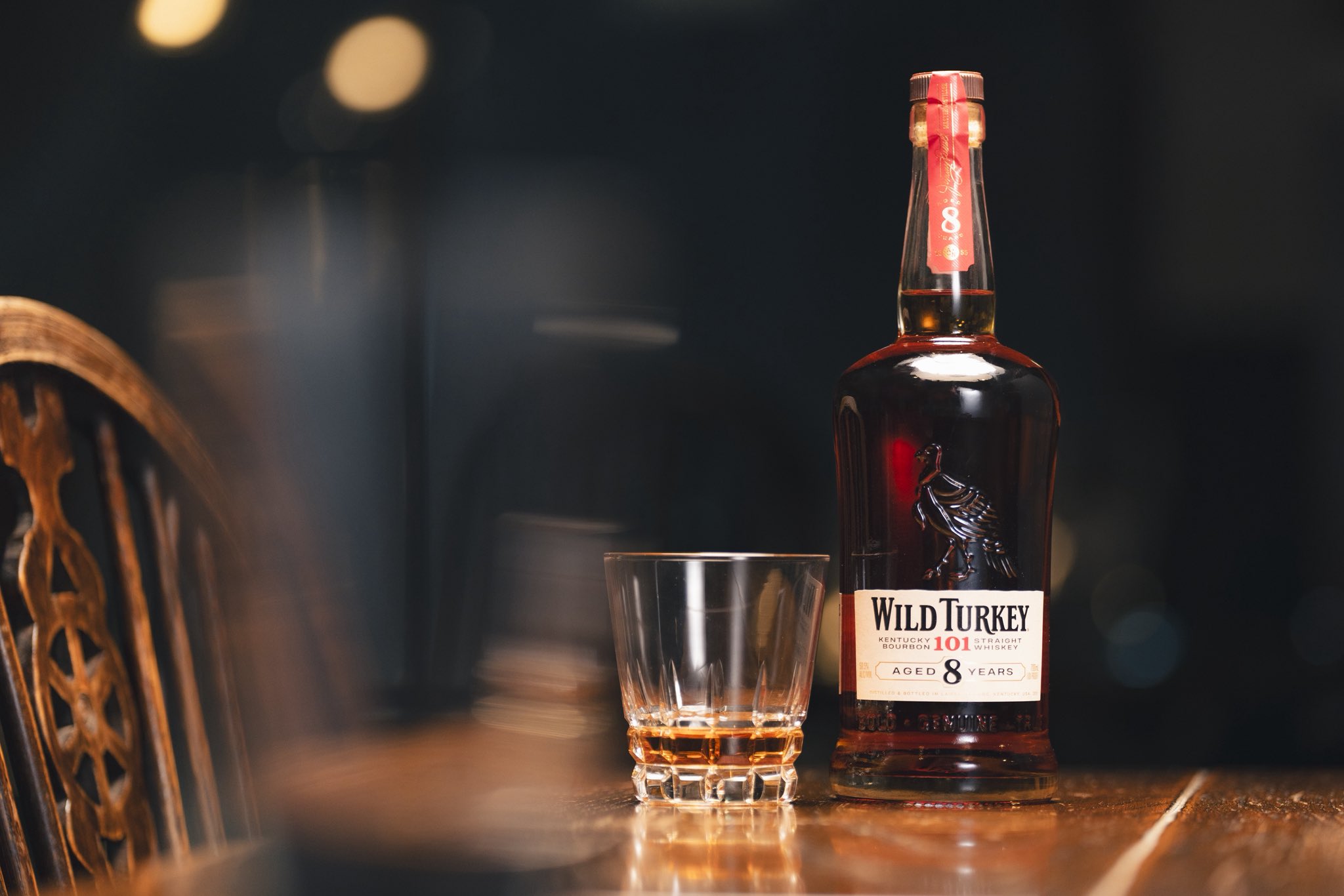 非売品 Wild Turkey バーボン ウイスキー ADミラー インテリア ワイルドターキー 8年 50.5度 瓶 1L 1000ml × 12本 ケース販売