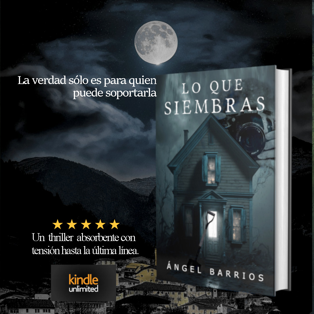 Una mujer desaparecida.
Tres jóvenes  brutalmente asesinados.
Un pueblo ha sido señalado por la muerte.

LO QUE SIEMBRAS lc.cx/htW0_I
Un laberinto de mentiras, una verdad escalofriante.

#KindleUnlimited #thrillers #suspense #misterios #novelanegra
