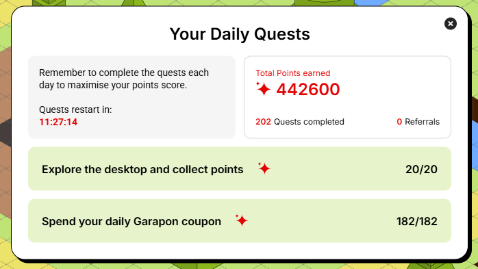 0x10digits's tweet image. Daily interaction on @anoma
Lost a chunk of my points today, looking for a good flip on Bitflip. Good thing i got something good.
Points Currently @ 442K
I hear more features on Testnet shall be released shortly,
maybe more games to earn points