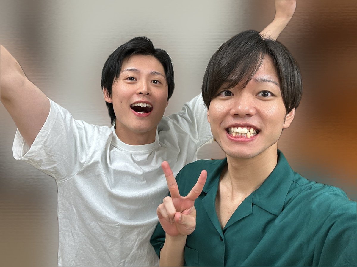 撮影終わり！
こうじさんと久し振りに一緒でした！