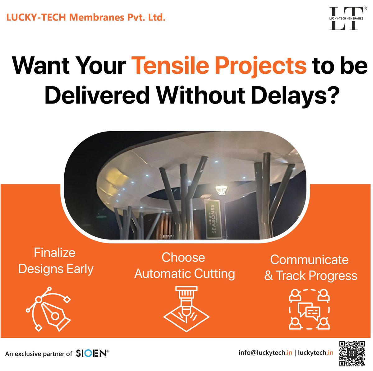 LUCKYTECH_LT's tweet image. Avoid delays in your tensile projects!
✅ Finalize designs early
✂️ Opt for automatic cutting
📡 Track project progress
Get seamless execution with Lucky-Tech.

📞 Contact: +91 9819933010
zfrmz.com/zttMwR98Sqp92x…

#TensileStructures #FabricArchitecture #Zund #LuckyTech