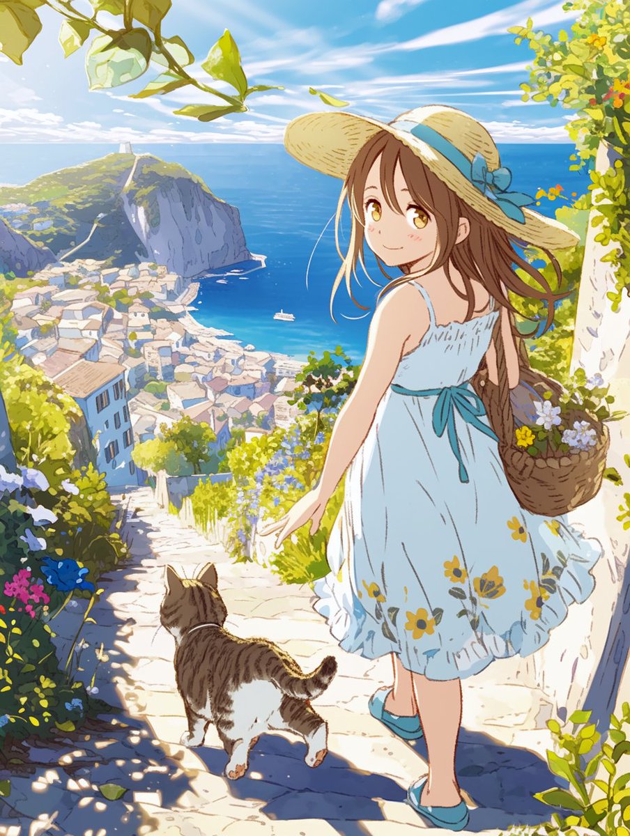 『猫と歩く港町』
～陽だまりの坂道、港のきらめき～

今日も、ゆるりといきましょー☆