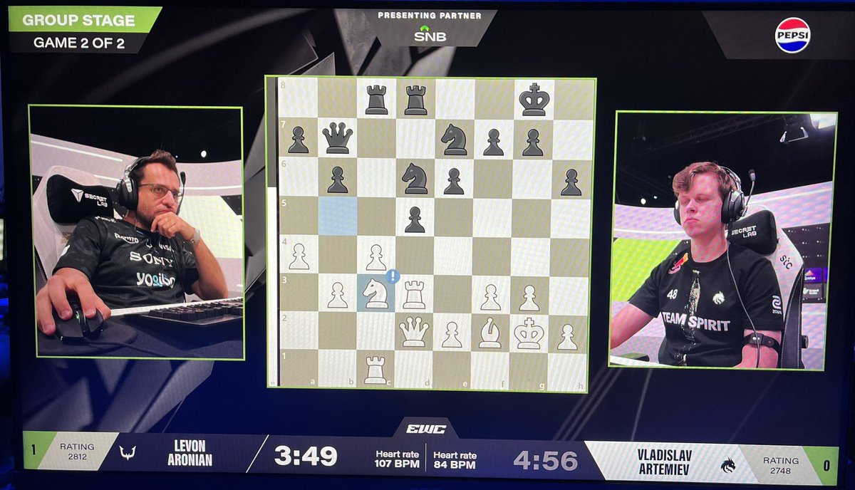 IA Judit Sztaray (@chessarbitress) on Twitter photo Calm before the storm! Stage 2 for me today and tomorrow at #EWC2025. Staring with Group A’s match between <a href="/LevAronian/">Levon Aronian</a> vs <a href="/TSpiritChess/">Team Spirit Chess</a> player Artemiev. Calm before the storm! Stage 2 for me today and tomorrow at #EWC2025. Staring with Group A’s match between <a href="/LevAronian/">Levon Aronian</a> vs <a href="/TSpiritChess/">Team Spirit Chess</a> player Artemiev.