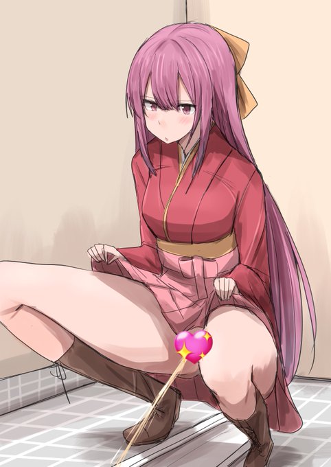 おしっこする神風ちゃんです 