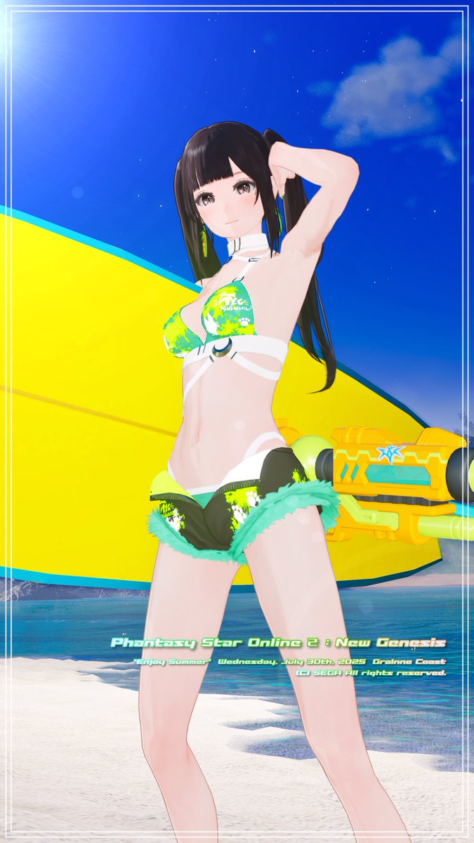 暑くてだらけ切ってました꜀(｡⌓°꜀꒷꒦⎞
2か月ぶりメンテSSです🏄🎵

#PSO2NGS_SS
#メンテの日なのでssを貼る