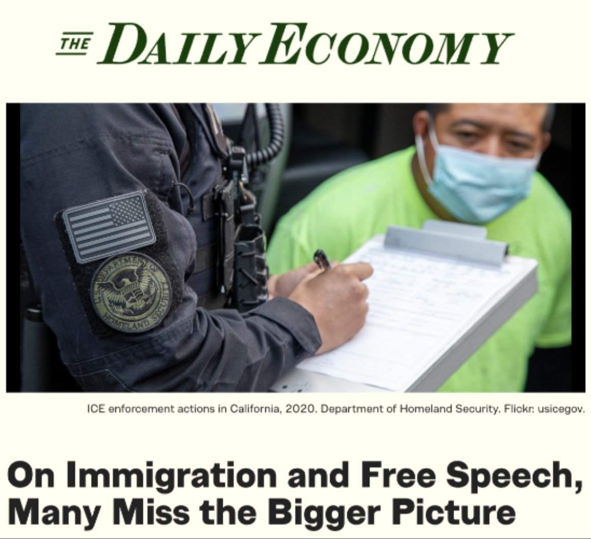 Only a robust commitment to freedom of speech can be worthy of the great nation whose security we protect.

<a href="/Julian_Liberty/">Julian Adorney</a> explains in his latest: thedailyeconomy.org/article/on-imm…