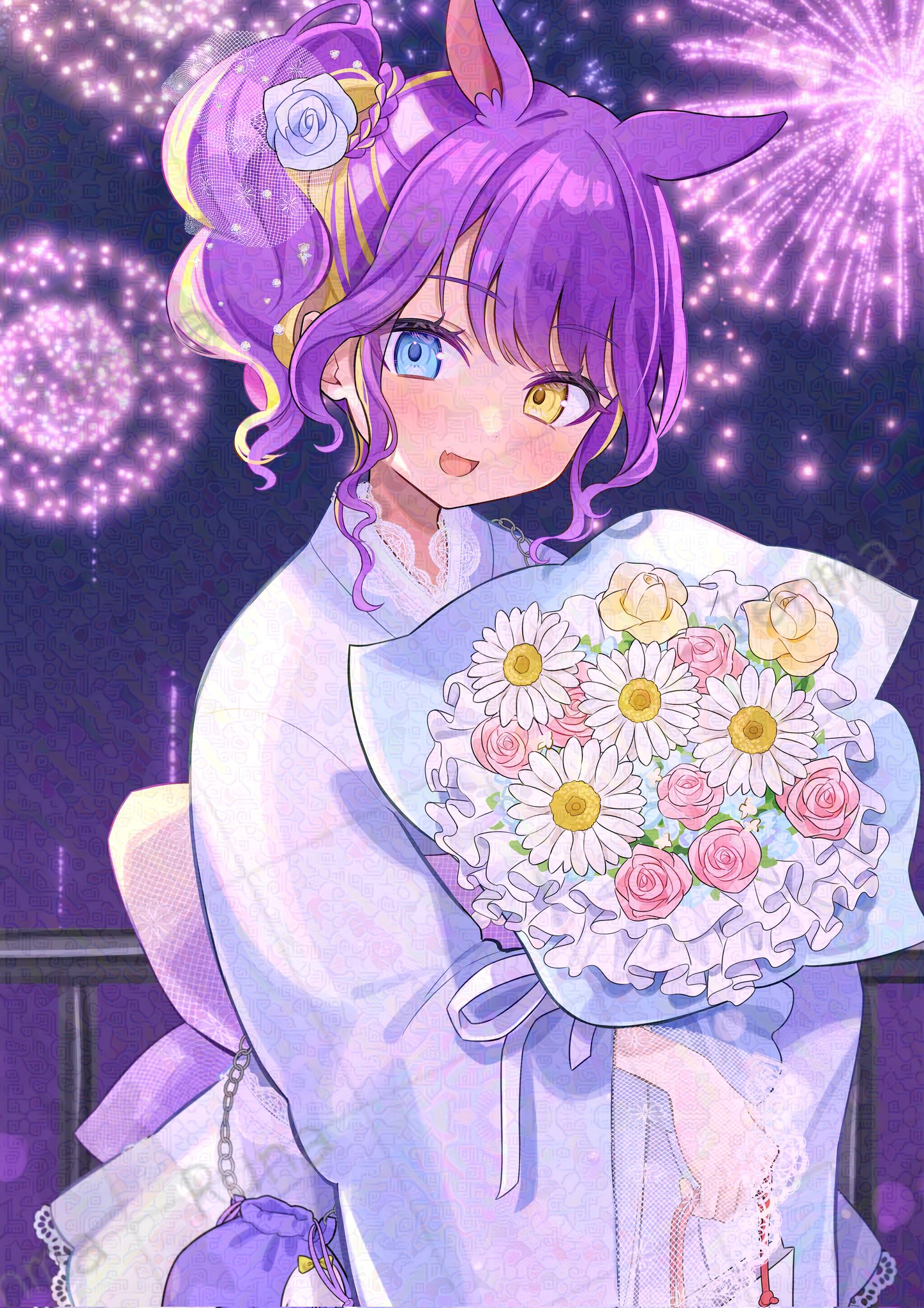 紫音様✨皇絵画 満開の夜桜 真下かは見上げて…