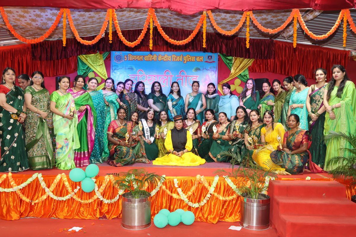 RCWA5SIGNALCHD's tweet photo. Celebrating the vibrant spirit of #HariyaliTeej with joy and tradition in full bloom, RCWA 5 SIGNAL BN came together to honor this beautiful festival—embracing nature, culture, and togetherness. Wishing everyone happiness and prosperity on this auspicious occasion. https://t.co/dSx02LxsCc