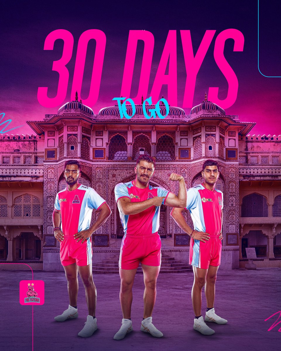 30 days to go ⏳ The countdown begins.

One month to sharpen the claws, ignite the spirit, and bring the roar back louder than ever. 🔥

#NewRoarBegins #JPP #RoarForPanthers #Kabaddi #ProKabaddi