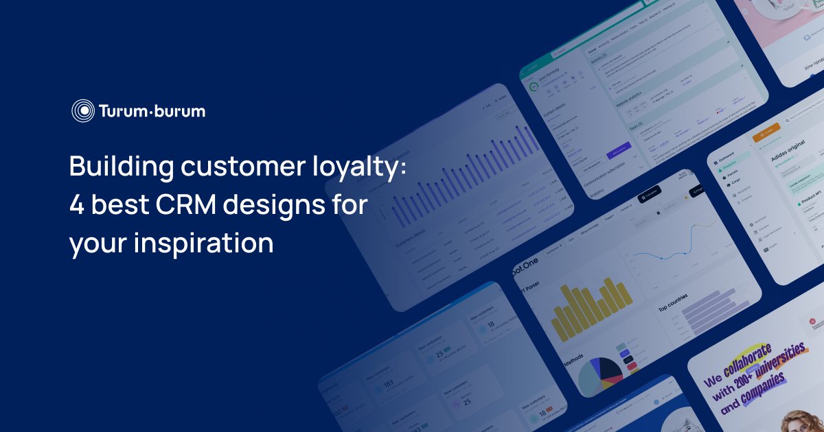 Want a CRM that boosts productivity and loyalty?
🎯 It’s not just design — it’s strategy.
Check out 4 inspiring CRM UI/UX cases that prove how smart, research-backed design drives real business results.

🔗 Read more: turumburum.com/blog/building-…