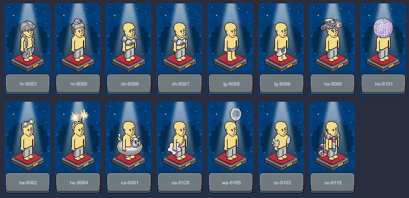 15 visuais que serão disponibilizados em agosto já podem ser testados em nosso site! 🪩🐈‍⬛ - #Habbo

Experimente agora: habbonews.net/visuais