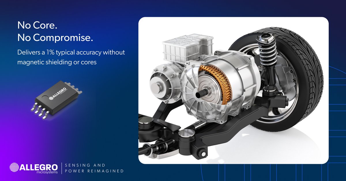allegromicro's tweet image. Design simplicity meets performance. Allegro's ACS37610 coreless current sensor reduces complexity while handling high currents with exceptional accuracy. Learn more: hubs.ly/Q03lV6w70
#Automotive #Inverter #CurrentSensor #AllegroMicroSystems