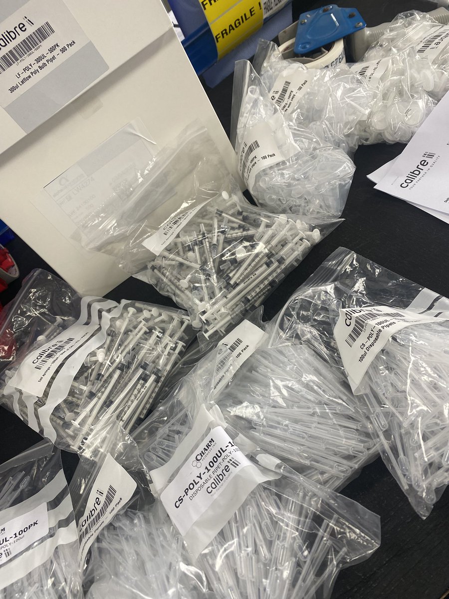 A busy morning for Tom and Derek in stores with lots of customer consumable orders being dispatched today 📦!