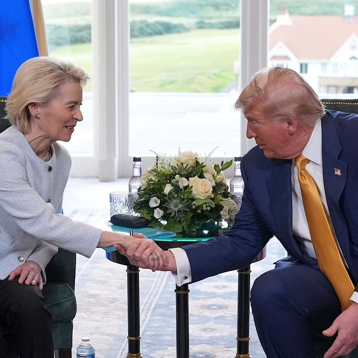 The Scotland Meeting Just Changed Everything—And Nobody Saw This Coming

Trump and von der Leyen announced a 15% tariff deal, but that was just the cover story.

The real deal was never about tariffs.

Since the media won't tell you, here's the real breakthrough...

A Thread 🧵
