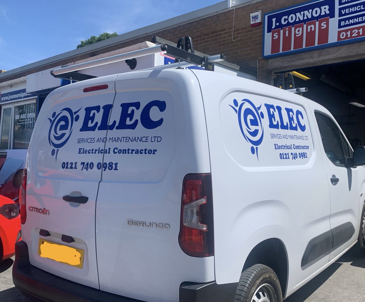 jconnorsigns's tweet image. Recently completed #vangraphics for local company.. #electrician