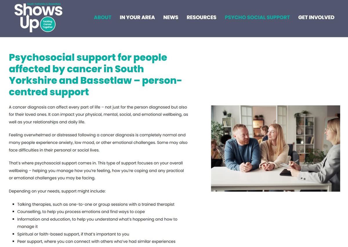 South Yorkshire and Bassetlaw Cancer Alliance (@canalliance_syb) on Twitter photo #Cancer isn't just physical. We understand it can also affect your mental, social, and emotional health and #wellbeing. If you’re affected by cancer and looking for support to help you cope, visit our new <a href="/SYBshowsup/">South Yorkshire and Bassetlaw Shows Up</a> hub to see what’s available: sybshowsup.com/psycho-social-… #Cancer isn't just physical. We understand it can also affect your mental, social, and emotional health and #wellbeing. If you’re affected by cancer and looking for support to help you cope, visit our new <a href="/SYBshowsup/">South Yorkshire and Bassetlaw Shows Up</a> hub to see what’s available: sybshowsup.com/psycho-social-…
