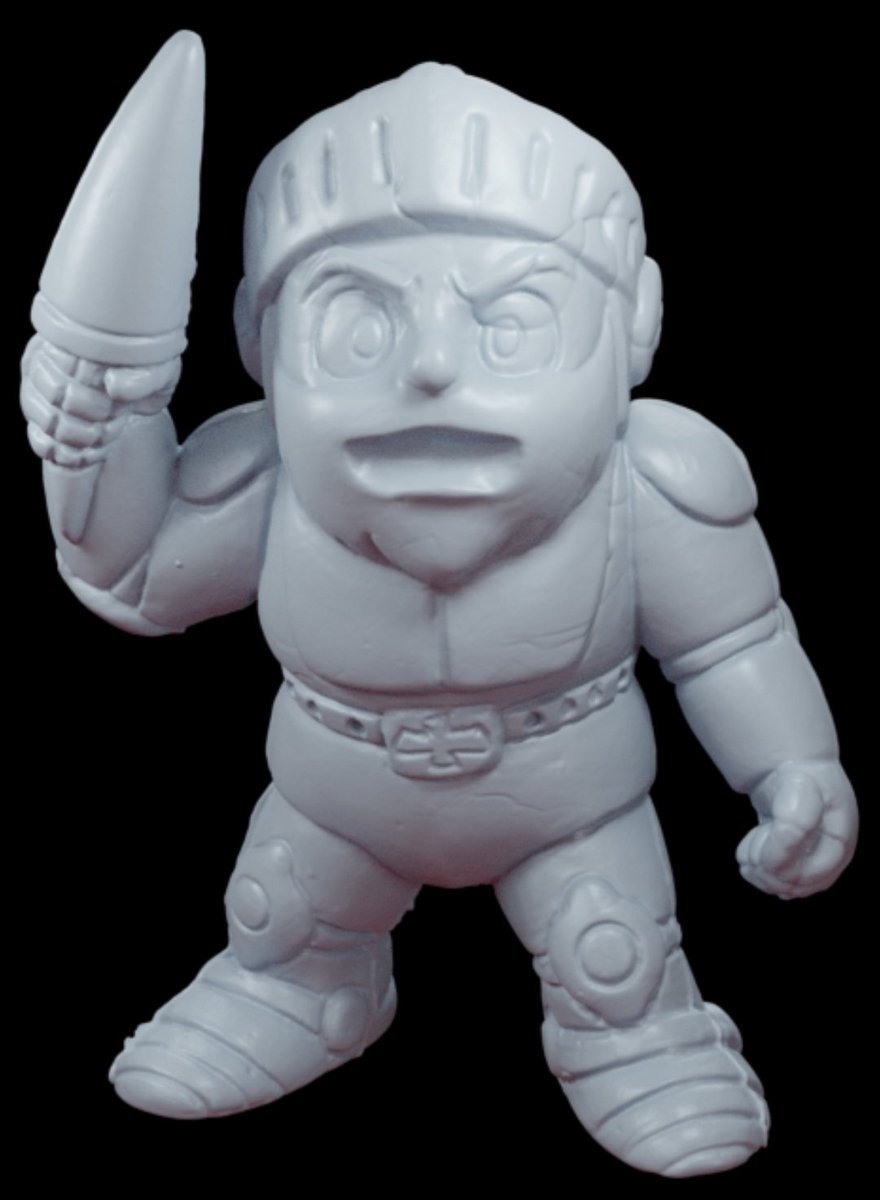 Today's 3D scanned keshi is Arthur from Ghosts 'n Goblins!

This larger-than-usual keshi is from Takahashi's Famicom Superheroes Assemble (ファミコンスーパーヒーロー大集合) keshi figure box set.

Download:
archive.org/details/keshiC…