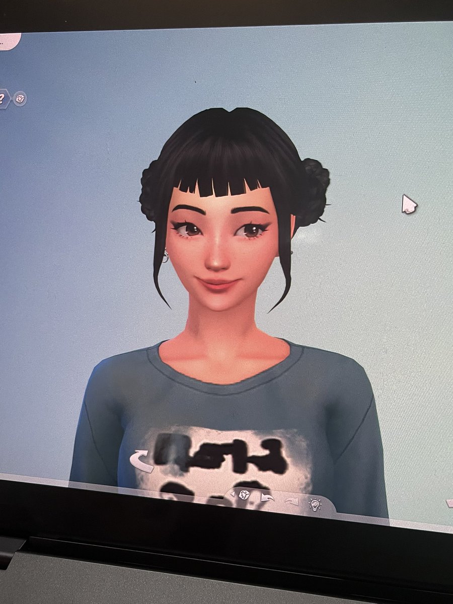 rikky_yn's tweet image. I’ve been playing sims4 lately so I just wanted to share how cute she is 🥺🫶🏻