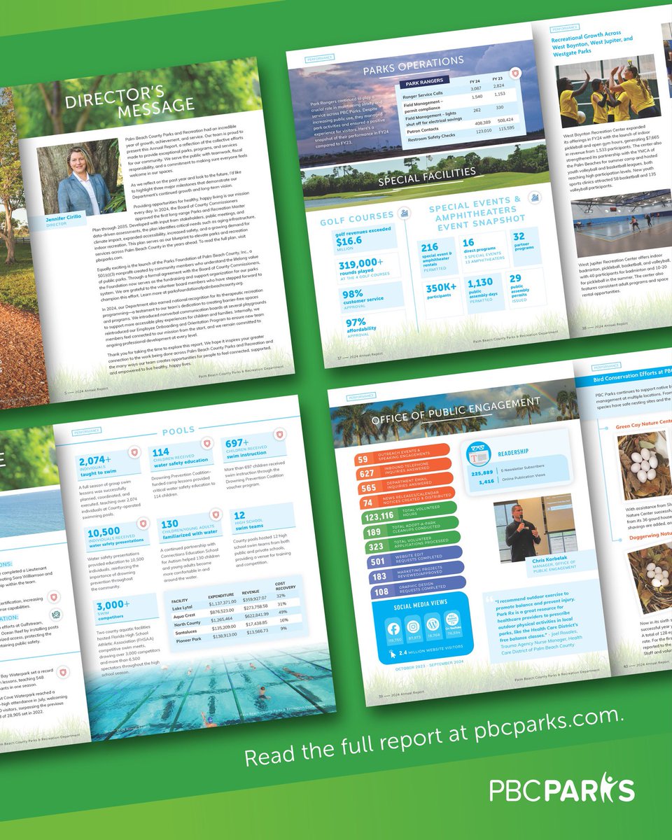 Celebrate #ParkandRecMonth with us and see how we work together to create opportunities for healthy, happy living in the #PBCParks Annual Report. Visit pbcparks.com or click the link in bio to read.
