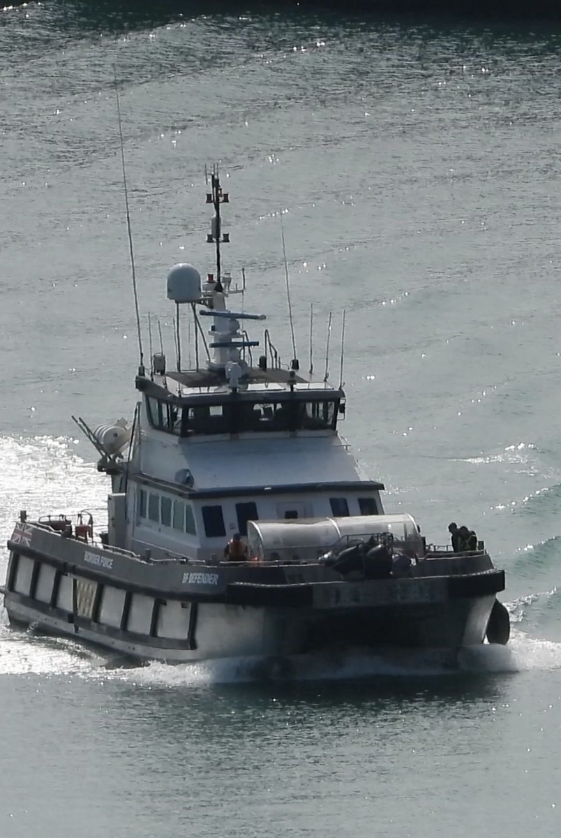 212 migrants in three boats were brought to Dover yesterday by Border Force.