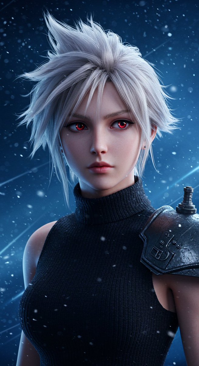 lab_update's tweet image. クラウド作ってたはずが…
気づいたら完全に女性になってた件。。

“美しすぎるクラウド”爆誕
4回やって、全部女性になった・・ｗ

でも、4枚とも全部美しいので載せてみましたｗ
#AIart  #クラウド風 #FF7っぽい