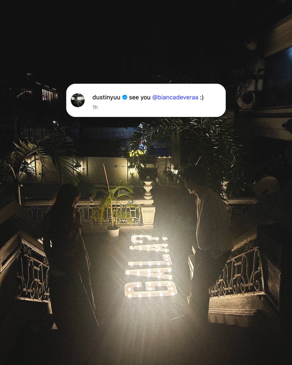 gmanetwork's tweet image. BIANCA IS DUSTIN’S DATE FOR #GMAGALA2025! 💛

LOOK: #DustinYu prepared a special dinner to ask #BiancaDeVera to be his date for ‘GMA Gala 2025!’

📸: Dustin Yu on Instagram 

#DustBia