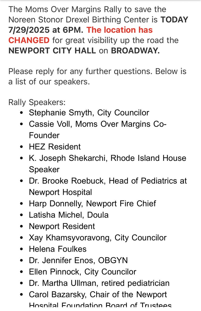 Ian Donnis (@iandonnis) on Twitter photo Demo later today against closing birthing center at Newport Hospital includes <a href="/JoeShekarchi/">Joe Shekarchi</a> & <a href="/HelenaBFoulkes/">Helena Buonanno Foulkes</a> Demo later today against closing birthing center at Newport Hospital includes <a href="/JoeShekarchi/">Joe Shekarchi</a> & <a href="/HelenaBFoulkes/">Helena Buonanno Foulkes</a>