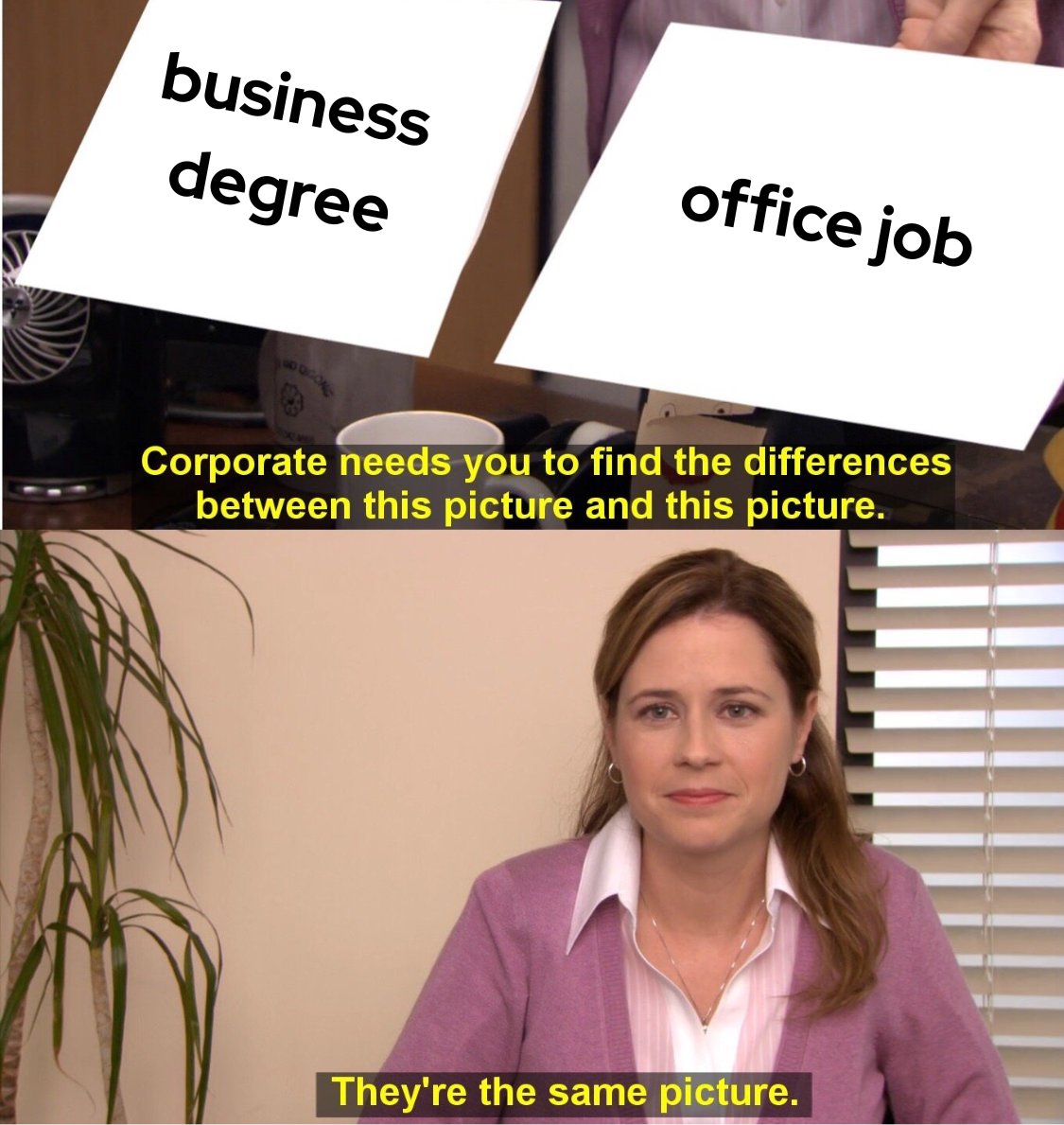 When you think of business, do you picture a scene from The Office? 👔

Valid! But there are ways to use a business degree outside of an office environment:

🛍️ Small businesses
🍅 Culinary businesses
📸 Content creators 
✅ And more! 

Learn more: bit.ly/3IhceQg