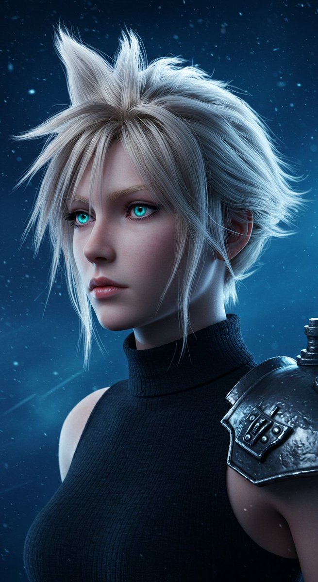 lab_update's tweet image. クラウド作ってたはずが…
気づいたら完全に女性になってた件。。

“美しすぎるクラウド”爆誕
4回やって、全部女性になった・・ｗ

でも、4枚とも全部美しいので載せてみましたｗ
#AIart  #クラウド風 #FF7っぽい