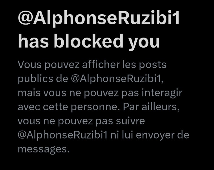 JoeNyala's tweet image. Bloqué par un troll rwandais.
Preuve que la vérité, même quand elle dérange, finit toujours par faire sauter les nerfs.
Mon arme ? Des faits. Son bouclier ? Un bouton “Block”.
😂✊🏾 #Kishishe #MappingReport #CongoTruth
@BatoaWeber @AlibabaRDC @benjaminlikute @Katsuva_R