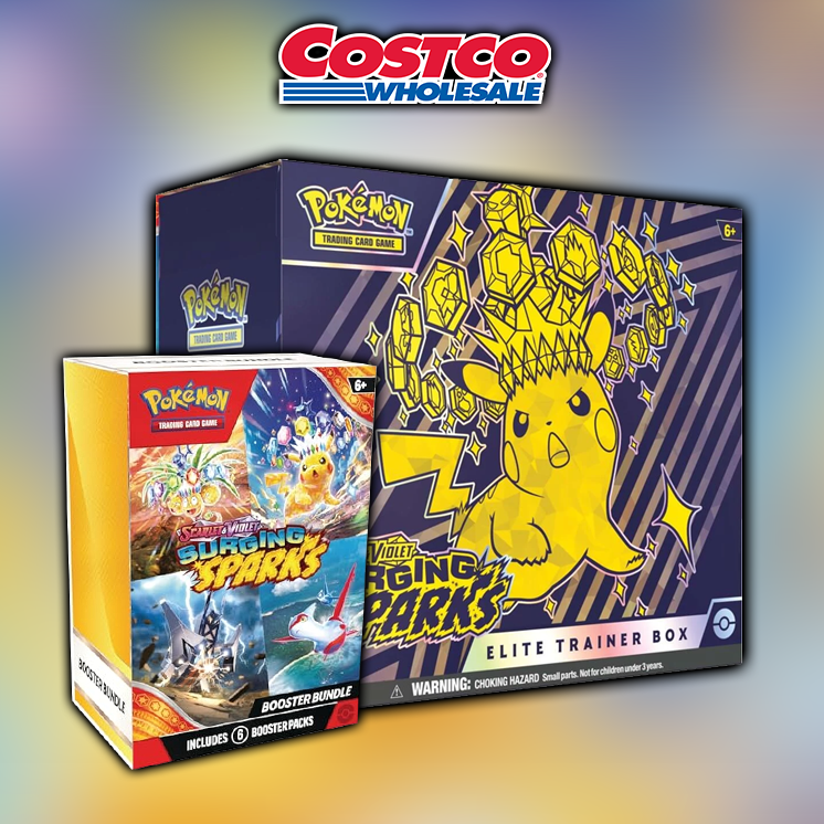 BREAKING NEWS: New Surging Sparks Bundle Confirmed to Drop at Costco SOON! The bundle features 2x ETBs + 2x Booster Bundles for $123.99 Expected to drop in-store on 14 August and BREAKING NEWS: New Surging Sparks Bundle Confirmed to Drop at Costco SOON! The bundle features 2x ETBs + 2x Booster Bundles for $123.99 Expected to drop in-store on 14 August and