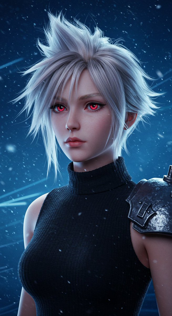 lab_update's tweet image. クラウド作ってたはずが…
気づいたら完全に女性になってた件。。

“美しすぎるクラウド”爆誕
4回やって、全部女性になった・・ｗ

でも、4枚とも全部美しいので載せてみましたｗ
#AIart  #クラウド風 #FF7っぽい