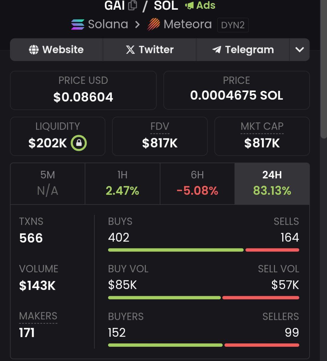 THE PITBULL-CRYPTO🦴 (@cryptopitbull9) on Twitter photo $GAI is cooking hard rn 🔥
Volume rising, chart trending, and the vibes are immaculate.
Keeping this one close 👀 <a href="/guardiangai/">$GAI Guardian AI</a>
CA: gaiXPn2SRuGbrhguqBUXPd6hp2r1fYwq1tnZV88wnk5 $GAI is cooking hard rn 🔥
Volume rising, chart trending, and the vibes are immaculate.
Keeping this one close 👀 <a href="/guardiangai/">$GAI Guardian AI</a>
CA: gaiXPn2SRuGbrhguqBUXPd6hp2r1fYwq1tnZV88wnk5