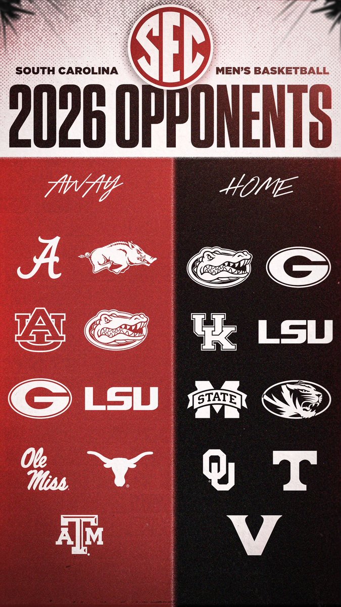 The <a href="/GamecockMBB/">South Carolina Men's Basketball</a> season will be here before you know it! Season tickets start at only $95! Get yours today.
 
More info: cloud.e.athletics.sc.edu/bb26