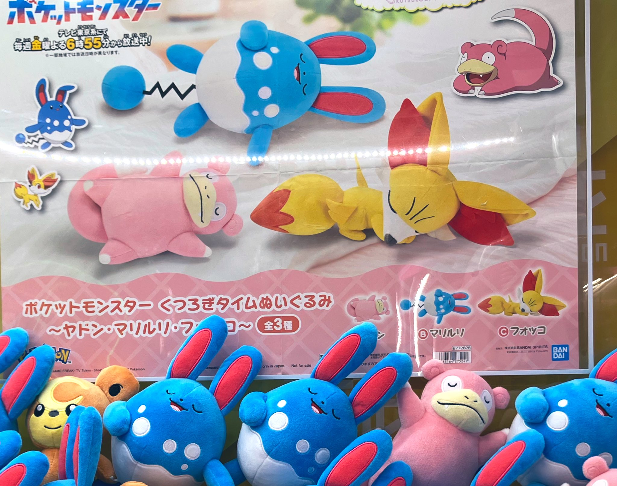 バラ売り可!超人気破格6体ポケモン くつろぎタイム~ヤドン・マリルリ・フォッコ~ タイステ国分寺 on X: