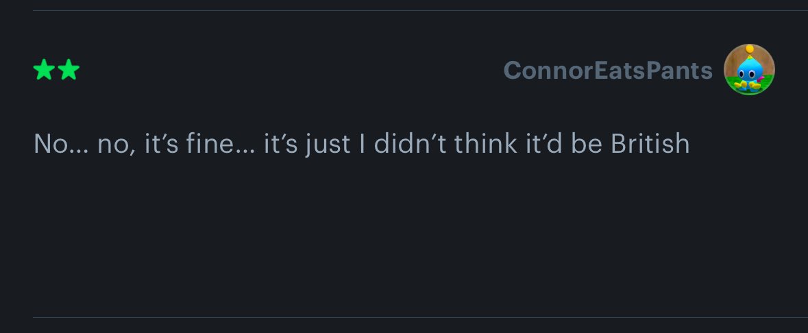 simplush's tweet image. looking through the Better Man reviews.... ConnorEatsPants what the fuck is this